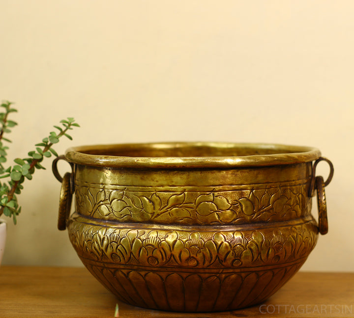 Brass Vintage Finish Planter