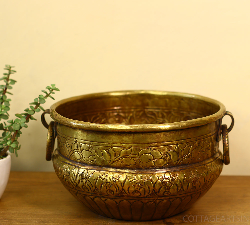 Brass Vintage Finish Planter