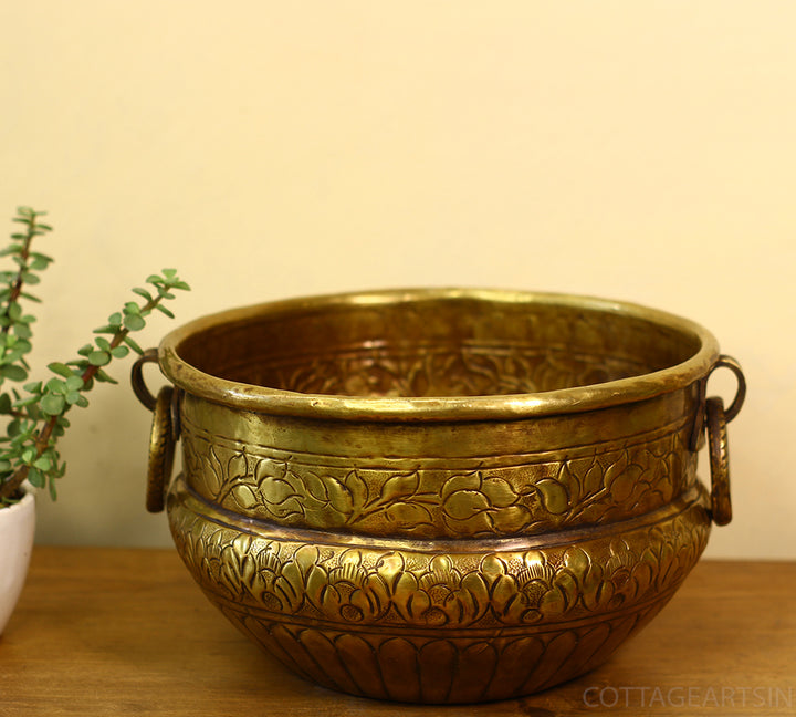 Brass Vintage Finish Planter