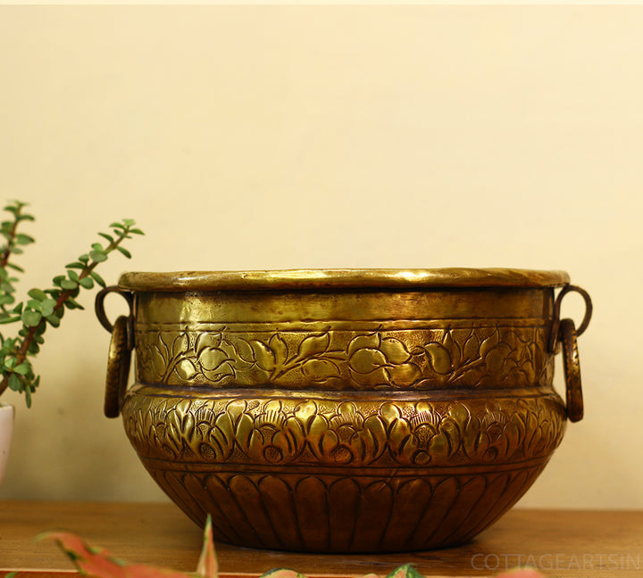 Brass Vintage Finish Planter