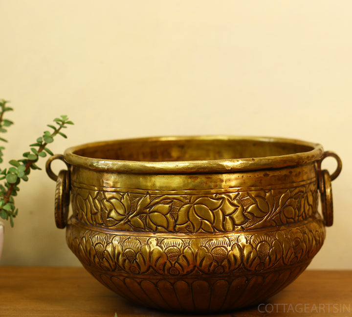 Brass Vintage Finish Planter