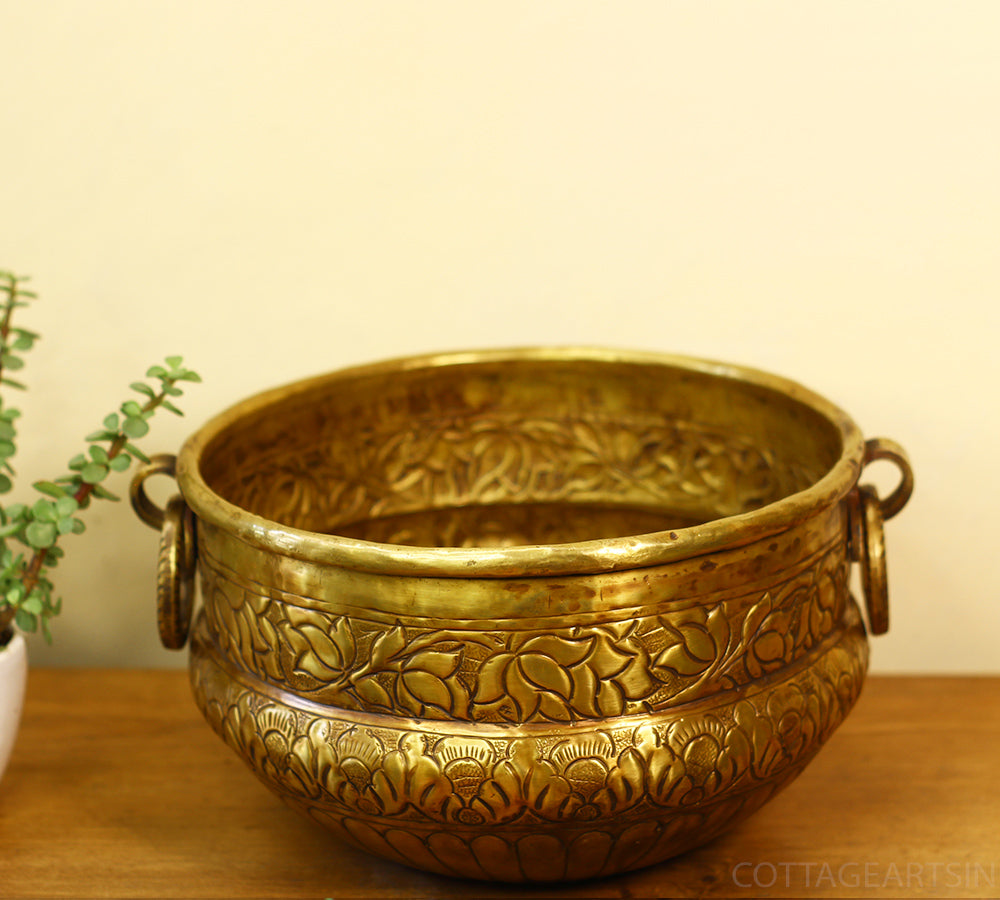 Brass Vintage Finish Planter