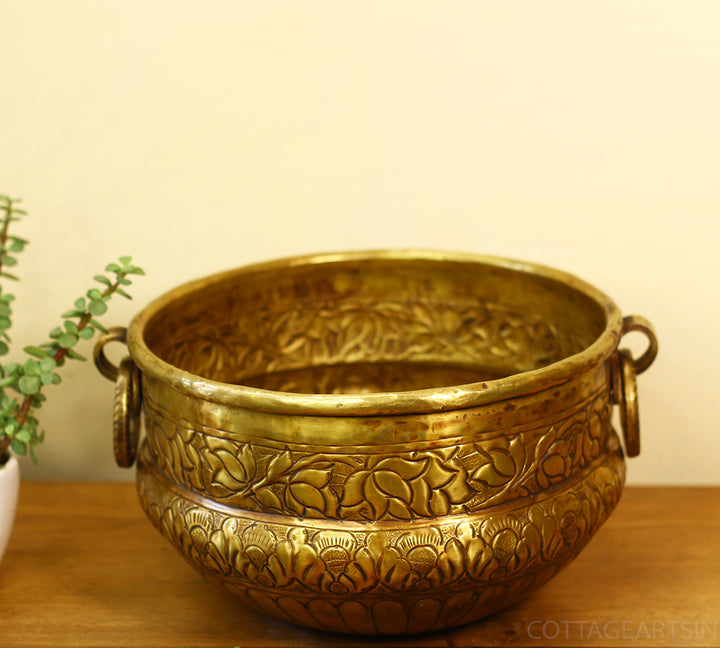 Brass Vintage Finish Planter