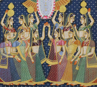 Sharad Purnima Shrinathji Hand Painted Pichwai Painting