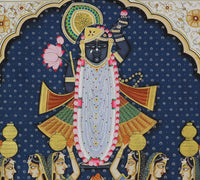 Shrinathji Jal Kalash Seva Hand Painted Pichwai Painting