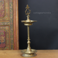 Vintage Brass Vilakku Oil Lamp