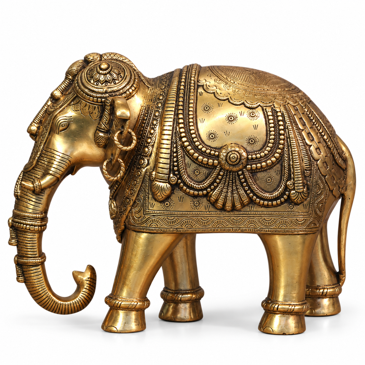 Brass Superfine Ornate Elephant