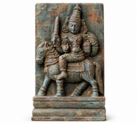 Vintage Wood /Stone Shiva Idol