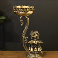 Brass  Oil Lamp With Urli