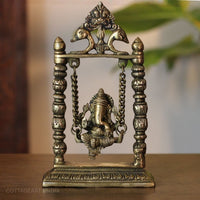 Brass Ganesha Idol On Jhula