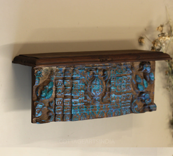 Wooden Vintage Wall Shelf Reclaimed Wood