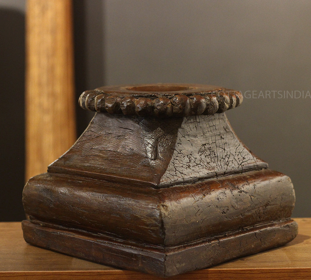 Vintage Wooden Carved Base