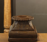 Vintage Wooden Carved Base