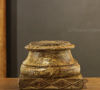 Vintage Wooden Carved Base