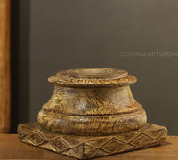 Vintage Wooden Carved Base
