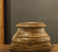 Vintage Wooden Carved Base