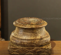Vintage Wooden Carved Base