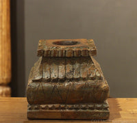 Vintage Wooden Carved Base