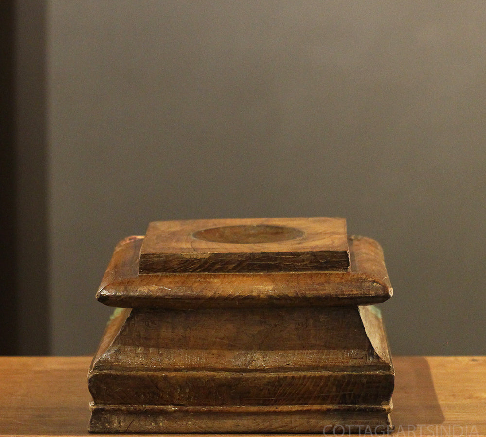 Vintage Wooden Carved Base
