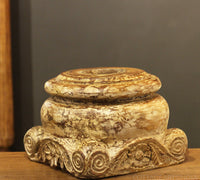 Vintage Wooden Carved Base