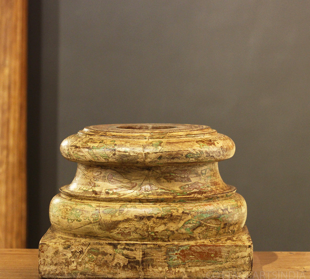 Vintage Wooden Carved Base