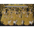 Hand Painted Gopi Seva Pichwai Painting | Gold Foil Nathdwara Art