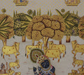 Shrinathji in Vrindavan with Sacred Cows Pichwai Painting – Handcrafted Gold Foil Artwork