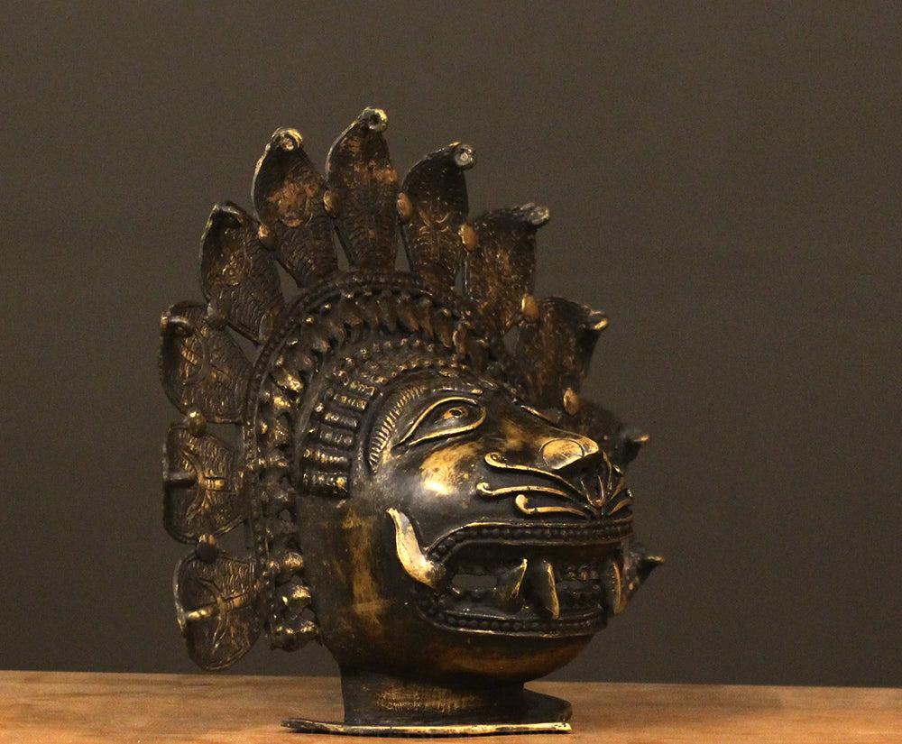 Bronze Panjurli Bhuta Mask
