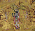Handcrafted Golden Shrinathji Pichwai Painting | Gold Foil Wall Art