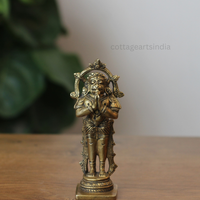 Handcrafted Brass Hanuman Idol in Namaste Pose