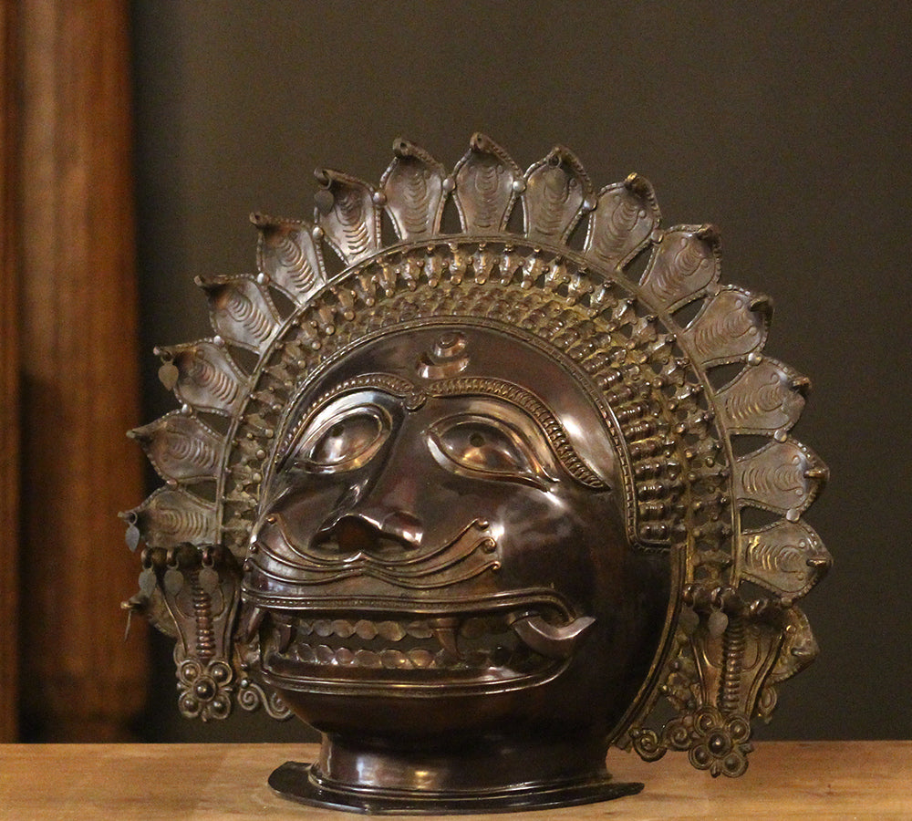 Bronze Panjurli Bhuta Mask -Rare Find