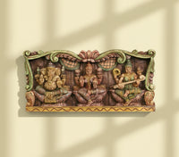 Wooden Wall Panel Laxmi Ganesh Saraswati 24"