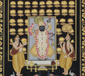 Shrinathji Rajbhog Darshan Pichwai Painting – Handcrafted Gold Foil Artwork