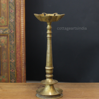 Vintage Brass Vilakku Oil Lamp