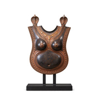 Handcrafted Brass Theyyam Breastplate – Traditional Kerala Chest Ornament