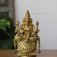 Brass Goddess Padmavati Idol | Padmavathi Ammavaru | Cottage Arts India