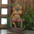 Handcrafted Ganesha Playing Manjira | Indian Home Decor