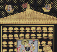 Shrinathji Rajbhog Darshan Pichwai Painting – Handcrafted Gold Foil Artwork