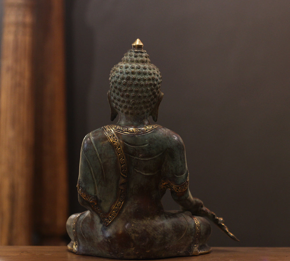 Buddha – The Healer and Enlightened One (Indonesian Bronze Sculpture)