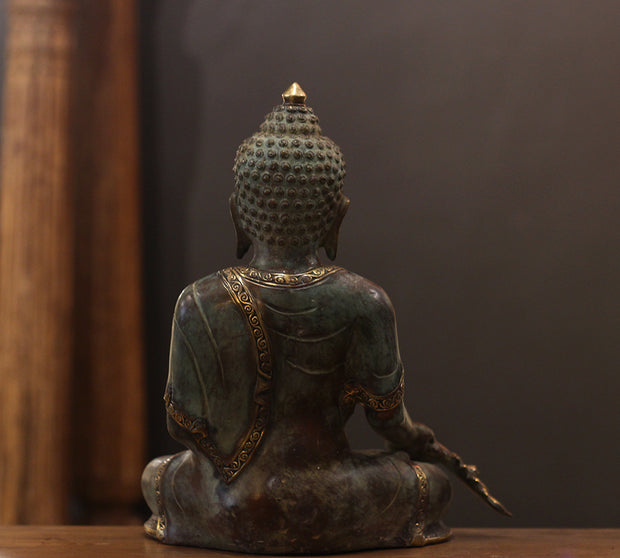 Buddha – The Healer and Enlightened One (Indonesian Bronze Sculpture)
