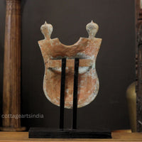 Handcrafted Brass Theyyam Breastplate – Traditional Kerala Chest Ornament