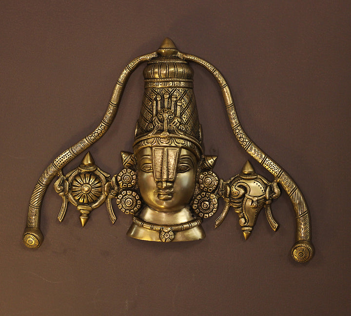 Lord Venkateswara Brass Wall Hanging