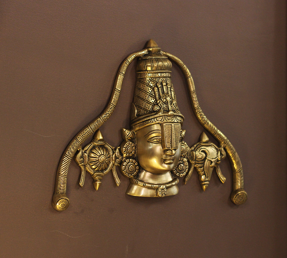 Lord Venkateswara Brass Wall Hanging