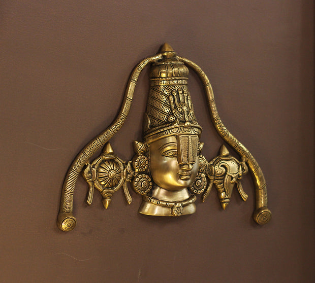 Lord Venkateswara Brass Wall Hanging