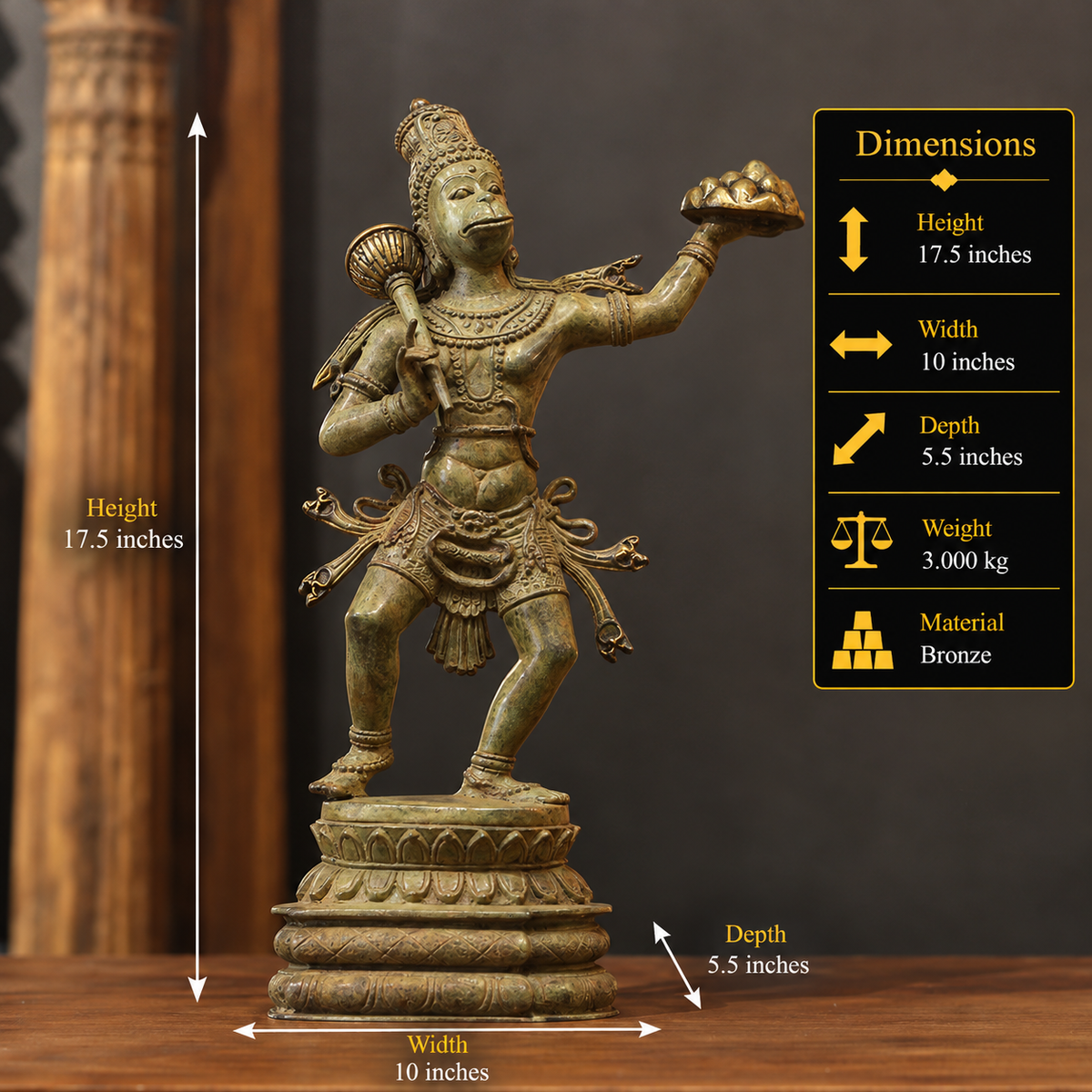 Balinese Bronze Hanuman