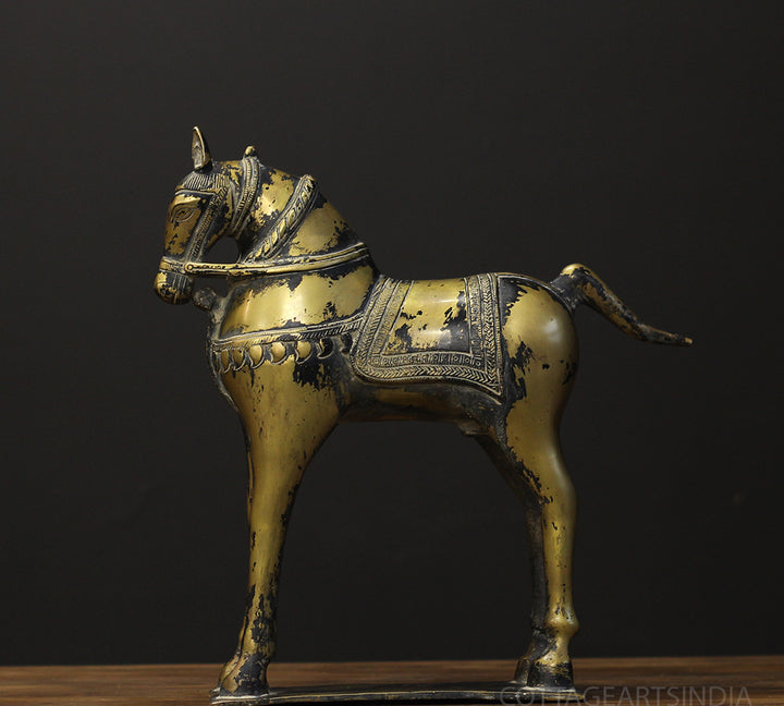 Brass Vintage Finished Horse