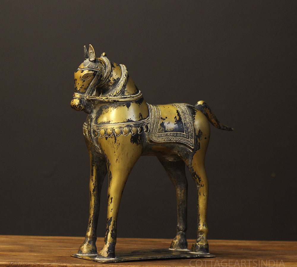 Brass Vintage Finished Horse