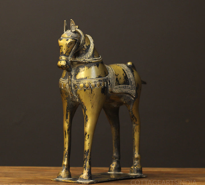 Brass Vintage Finished Horse