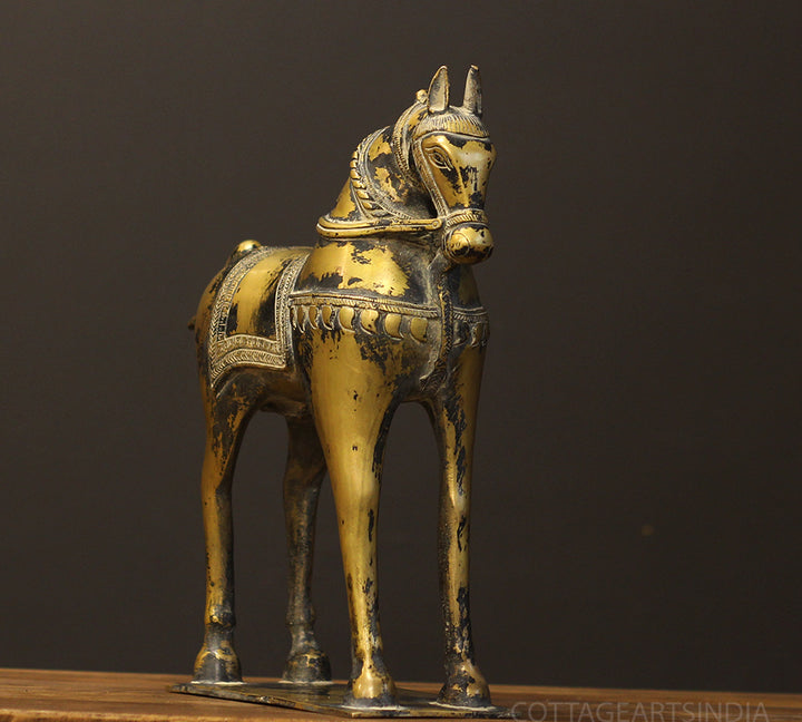 Brass Vintage Finished Horse