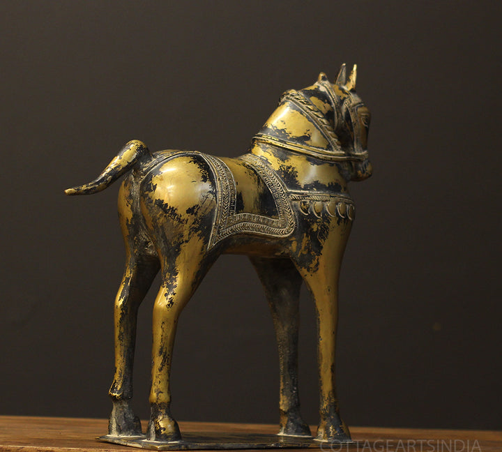 Brass Vintage Finished Horse